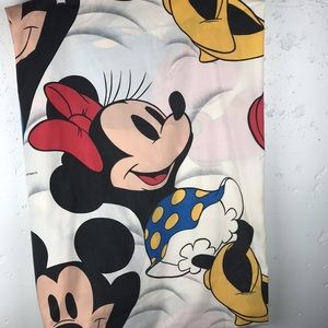 Vintage 80's WAMSUTTA Disney Mickey & Minnie Fitted Sheet